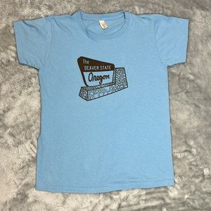 NWOT Blue Oregon ‘The Beaver State’ Shirt